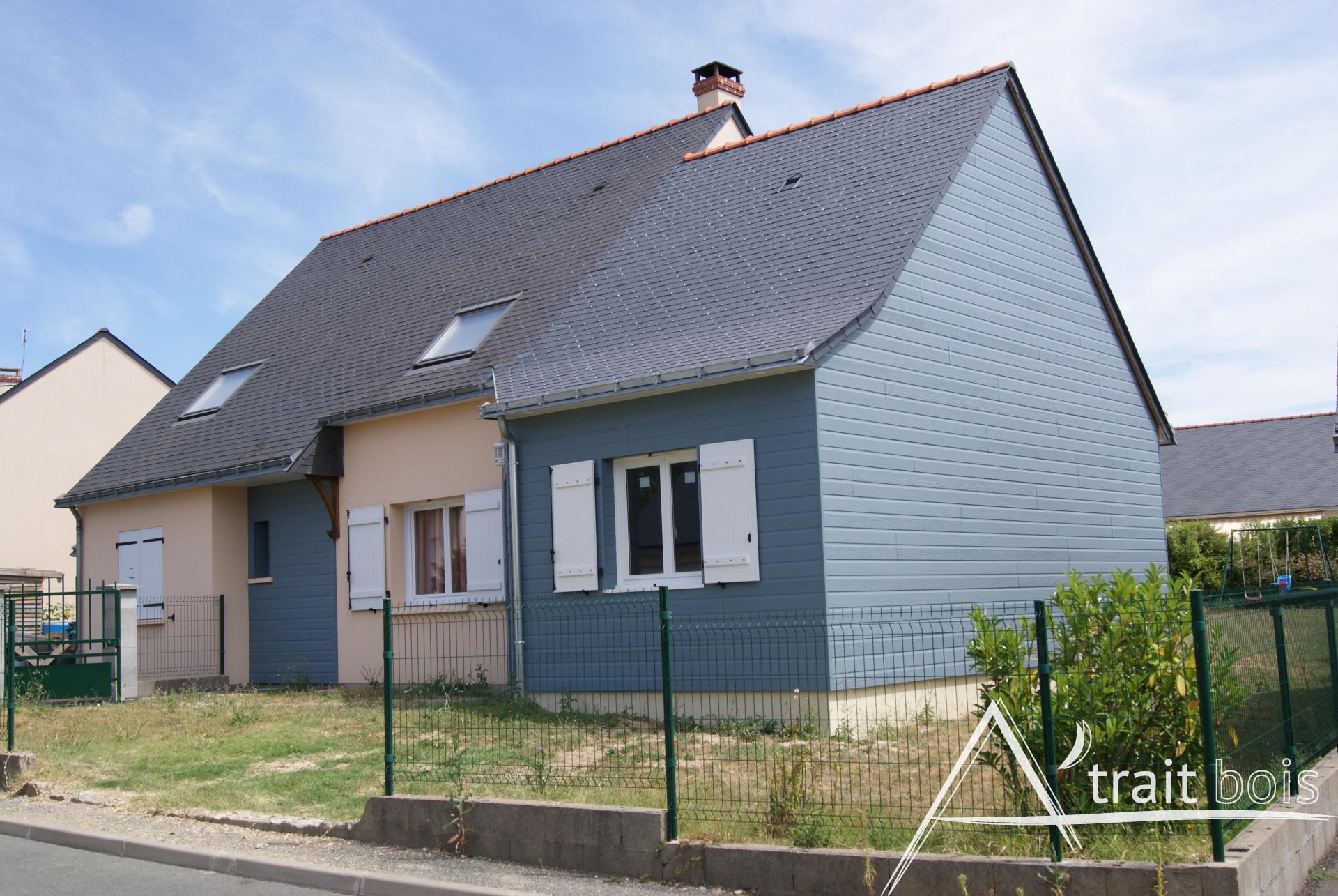 Extension maison bois - seiches sur loire